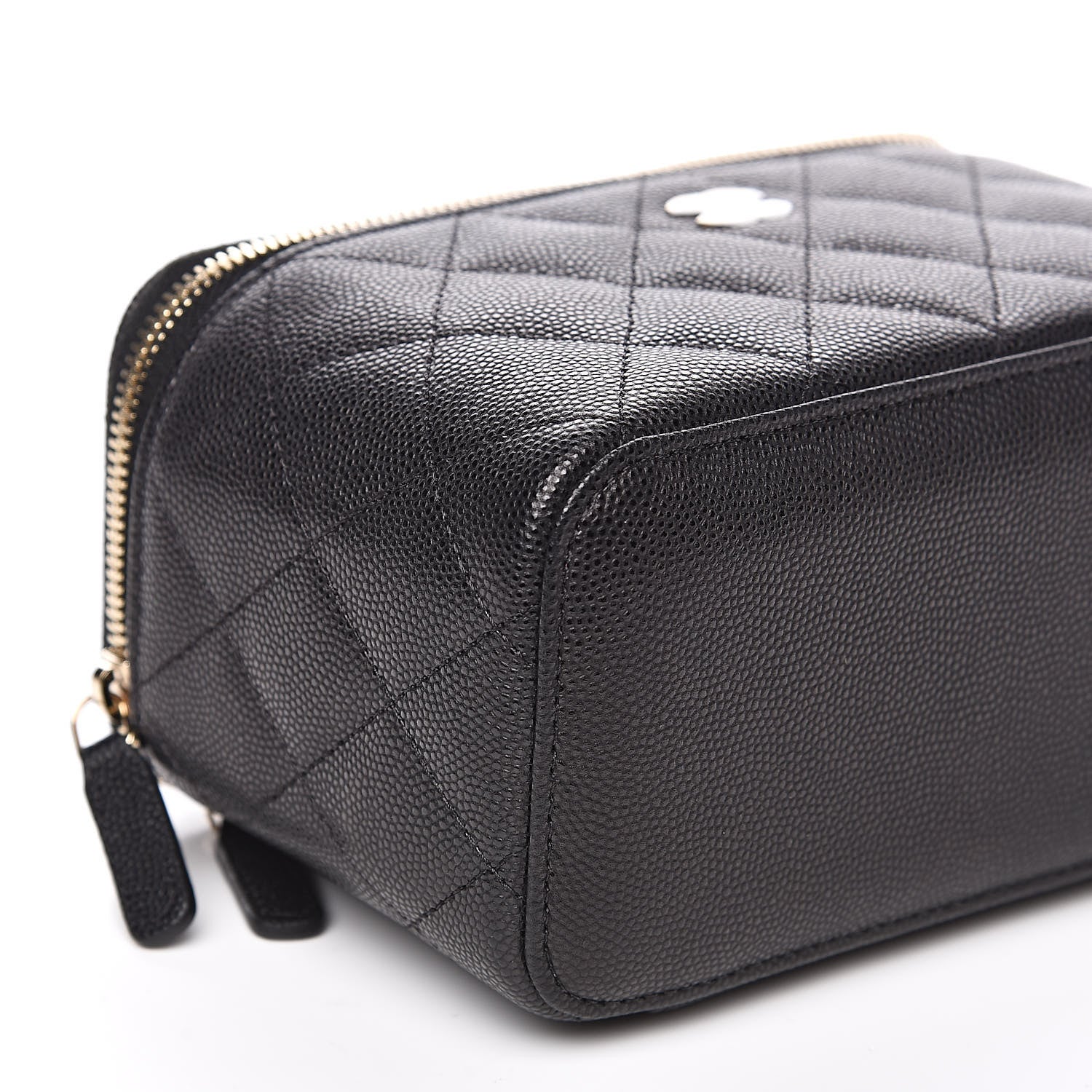 Chanel Caviar Quilted Small Vanity Case With Chain Black 8 of 10