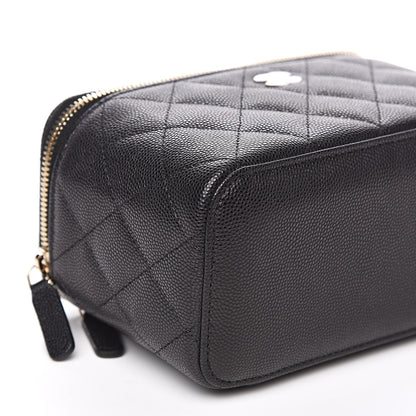 Chanel Caviar Quilted Small Vanity Case With Chain Black 8 of 10