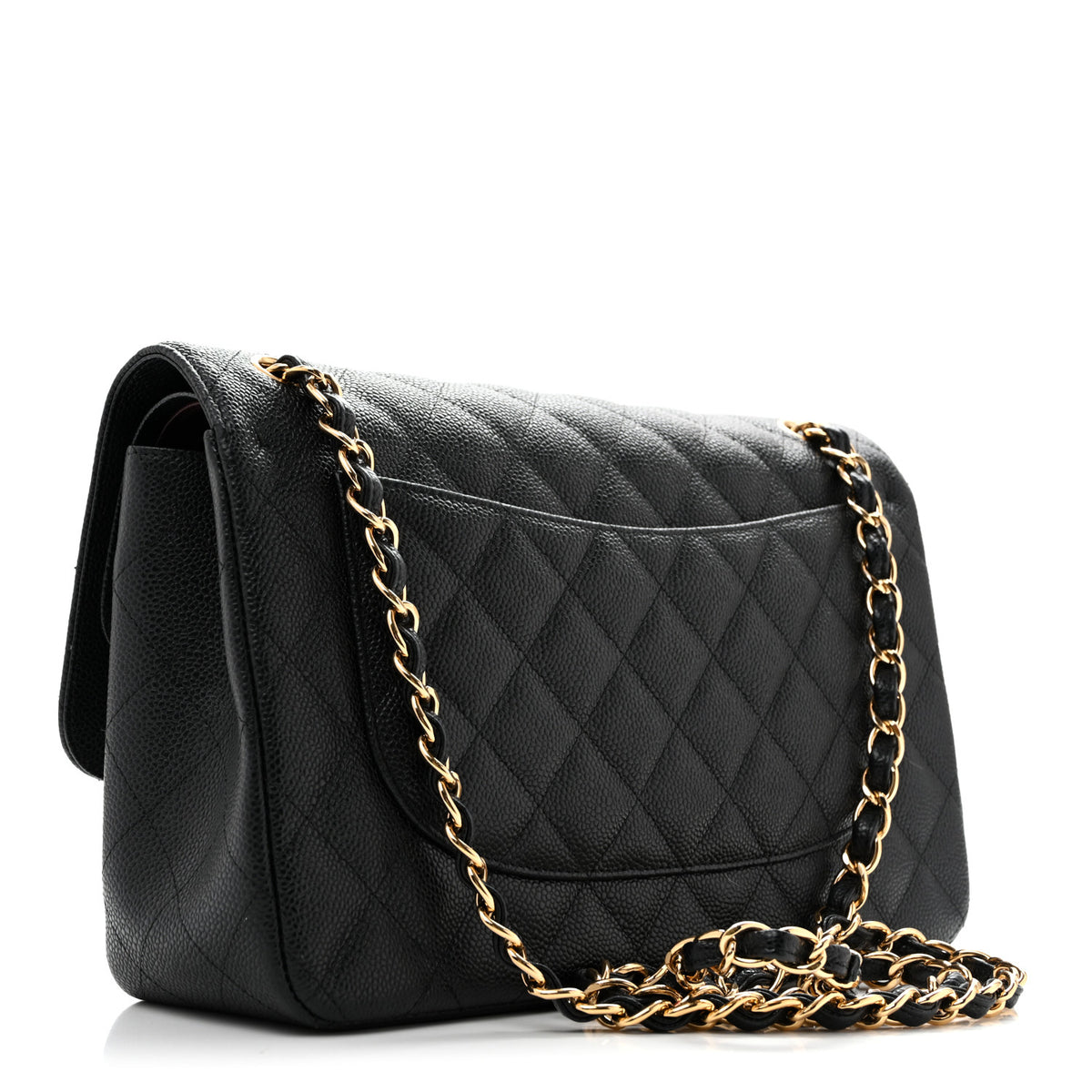 Chanel Caviar Quilted Jumbo Double Flap Black 3 of 14