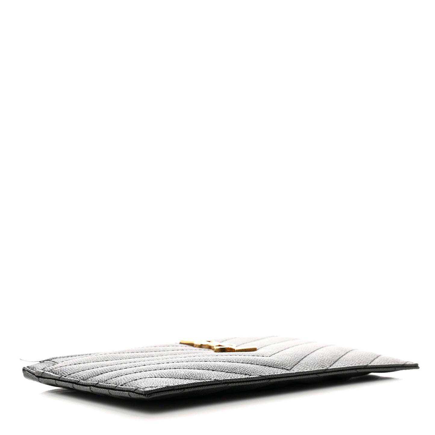 Grain De Poudre Chevron Monogram Bill Pouch Black
