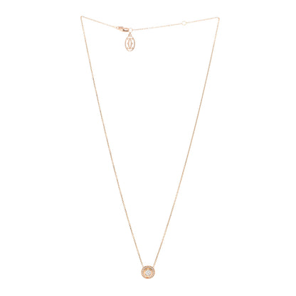 Cartier 18K Pink Gold Diamond .18ct D'Amour Pave Necklace 3 of 5