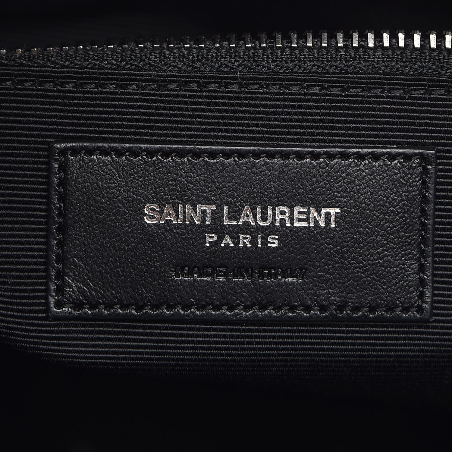 Saint Laurent Sheepskin Matelasse Chevron Large Monogram Shopping Bag Light Coal 5 of 7