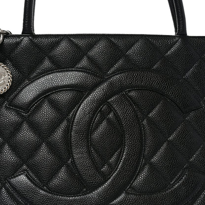 Chanel Caviar Quilted Medallion Tote Black 8 of 10