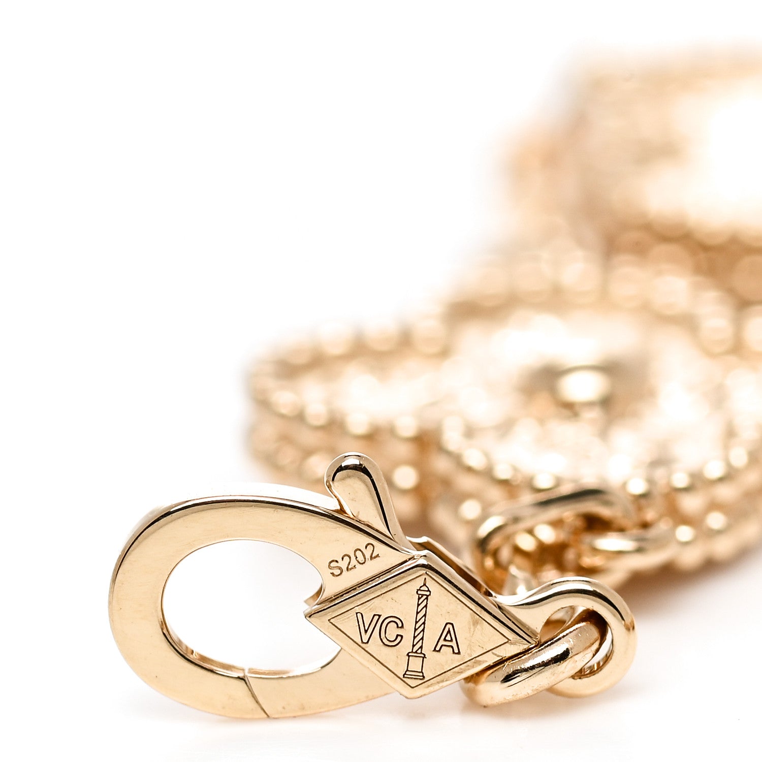 Van Cleef & Arpels 18K Yellow Gold 5 Motifs Vintage Alhambra Bracelet 3 of 5