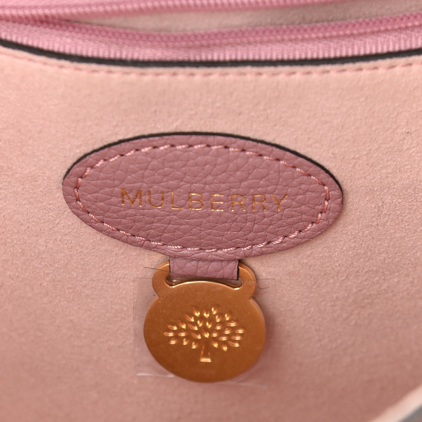 Calfskin Goat Medium Lily Flap Dark Blush