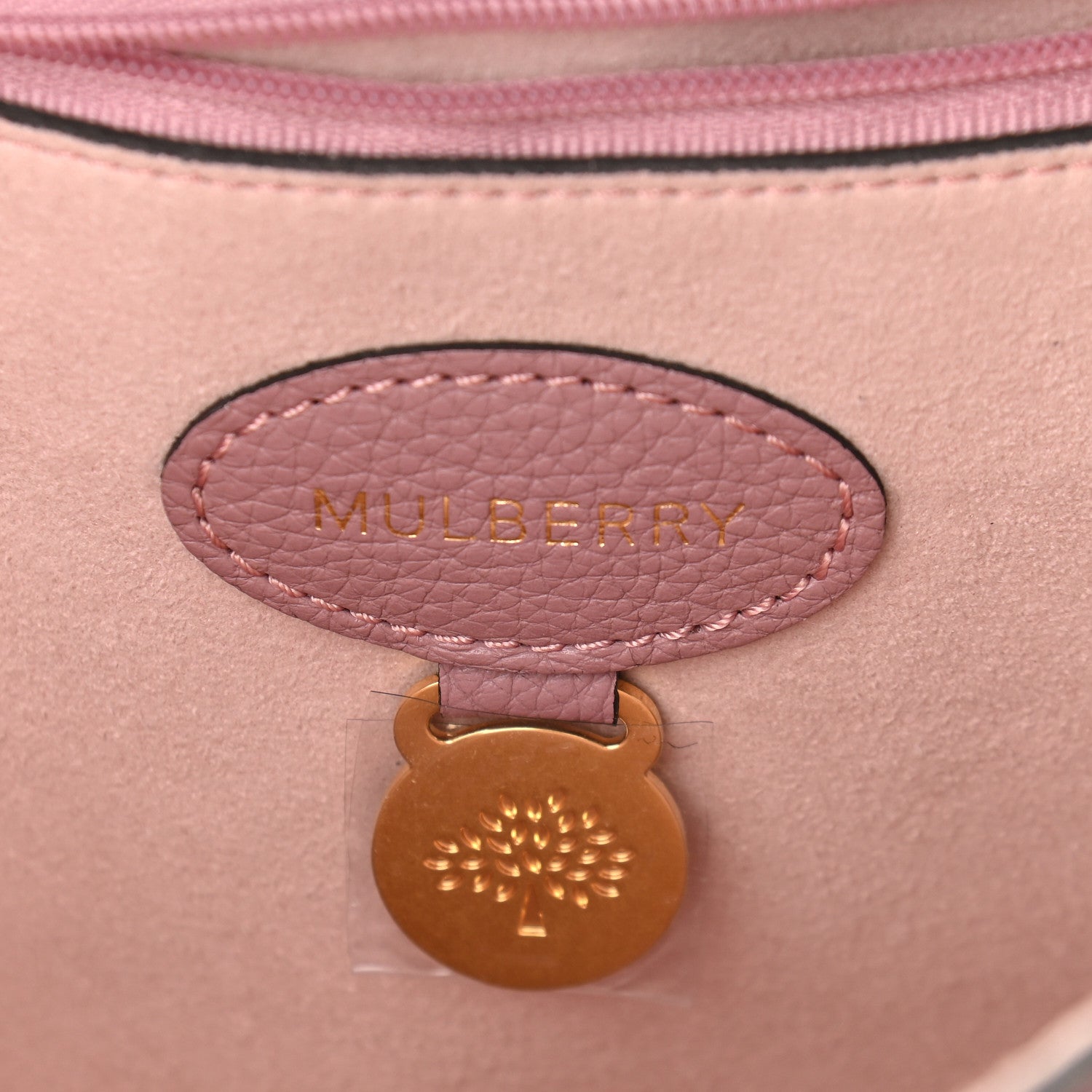 Mulberry Calfskin Goat Medium Lily Flap Dark Blush 6 of 9