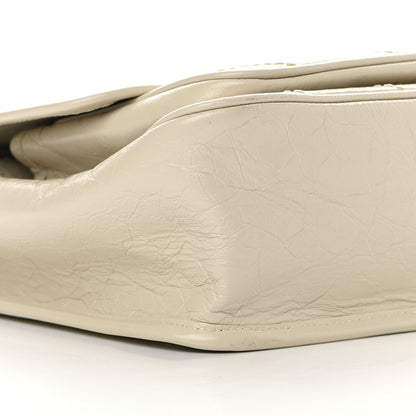Saint Laurent Crinkled Calfskin Matelasse Monogram Medium Niki Chain Satchel Ivory 9 of 12