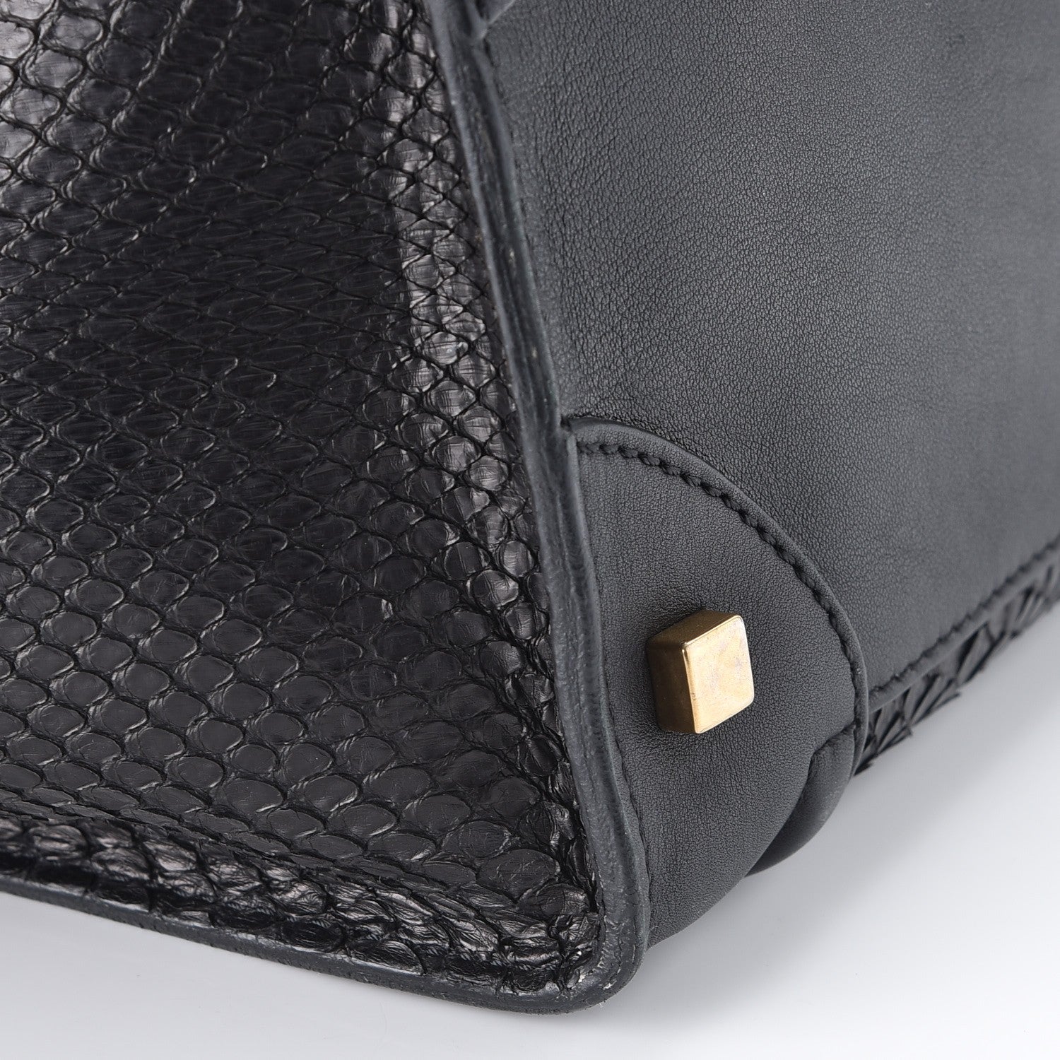 Celine Python Mini Luggage Black 11 of 13