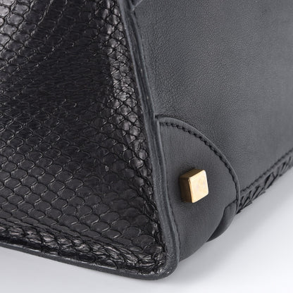 Celine Python Mini Luggage Black 11 of 13