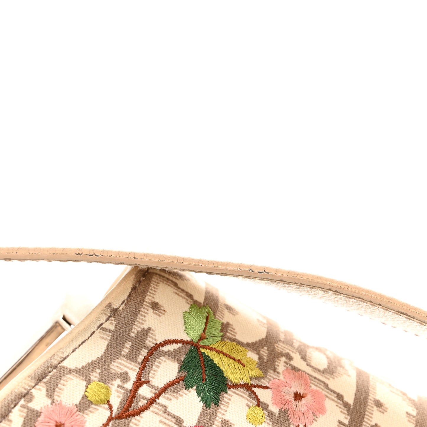 Monogram Vintage Flowers Saddle Bag Beige