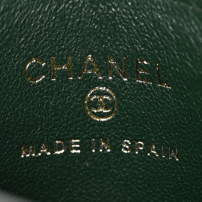Chanel Calfskin Crocodile Embossed Crococo Card Holder Emerald 6 of 8