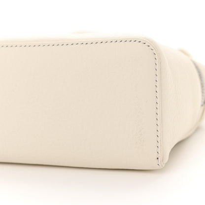 Loro Piana Grained Calfskin L19 Extra Pocket Pouch Whisper White 9 of 9