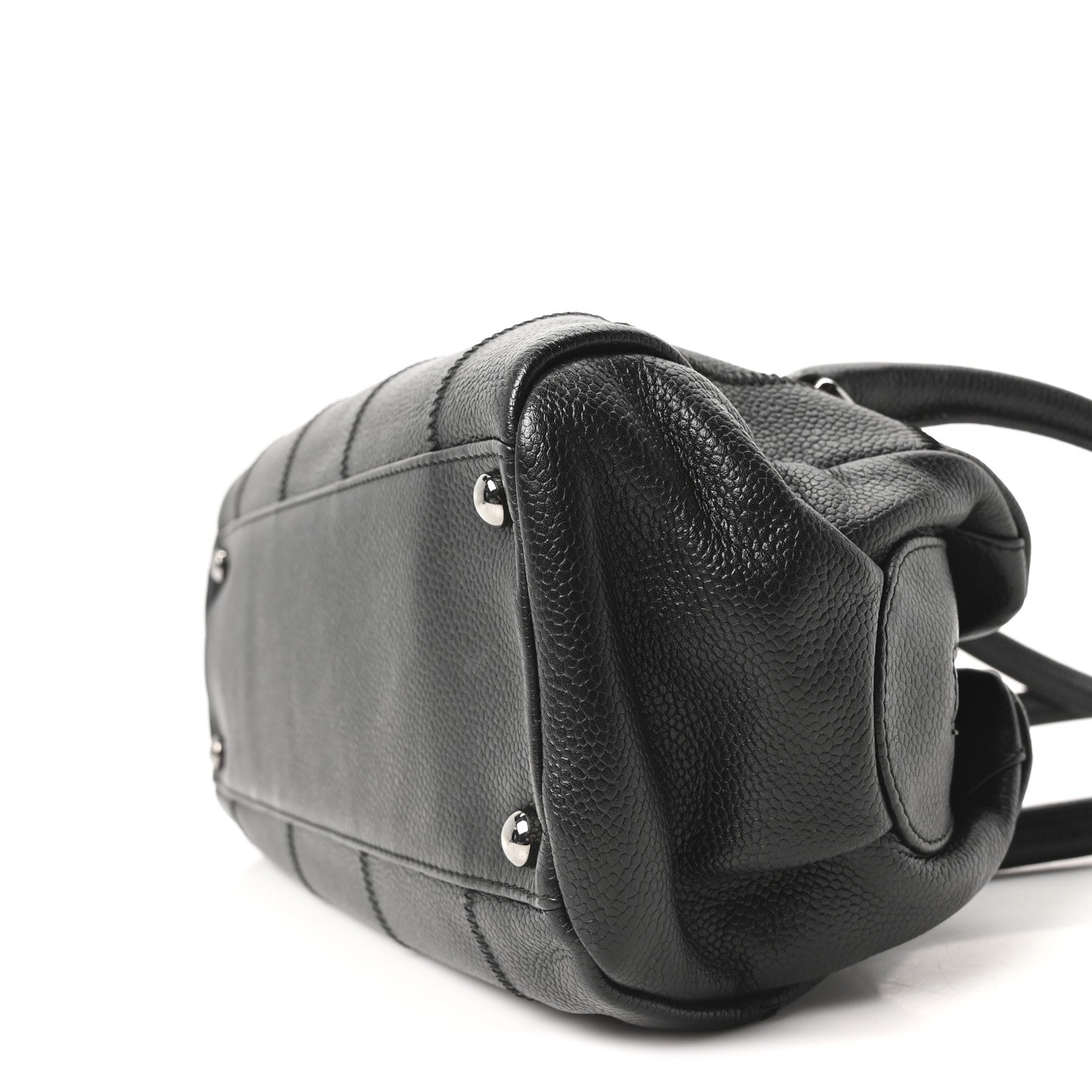 Chanel Caviar Square Stitched Tote Black 10 of 10