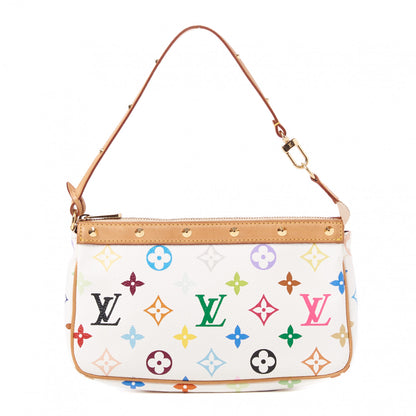 Louis Vuitton Monogram Multicolor Pochette Accessories White 1 of 8