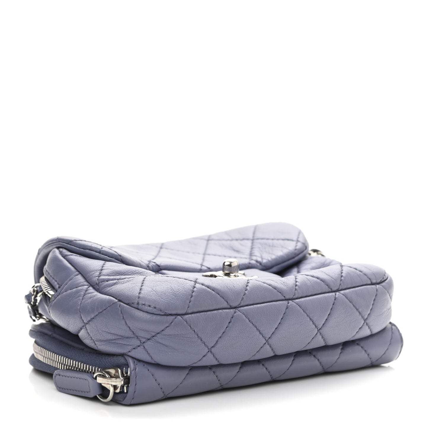 Lambskin Quilted New Mini Flap Lavender