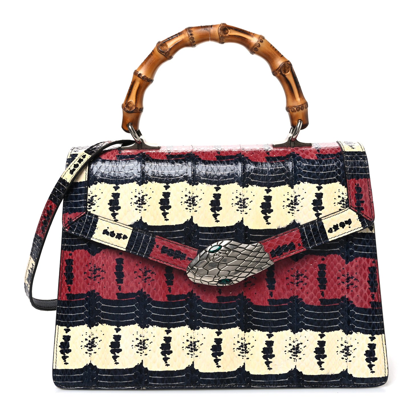 Snakeskin Small Lilith Top Handle Bag