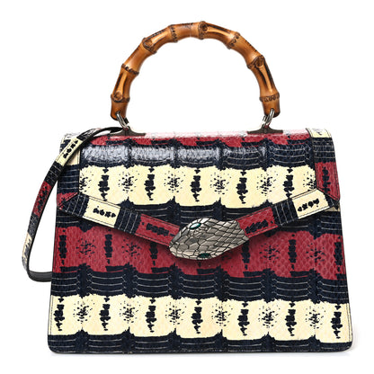 Gucci Snakeskin Small Lilith Top Handle Bag 1 of 10
