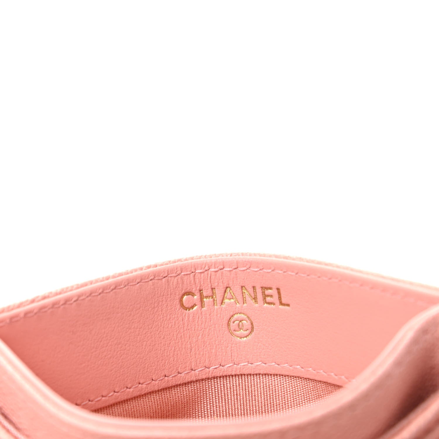 Chanel Caviar Quilted Boy Card Holder Pink 6 of 8