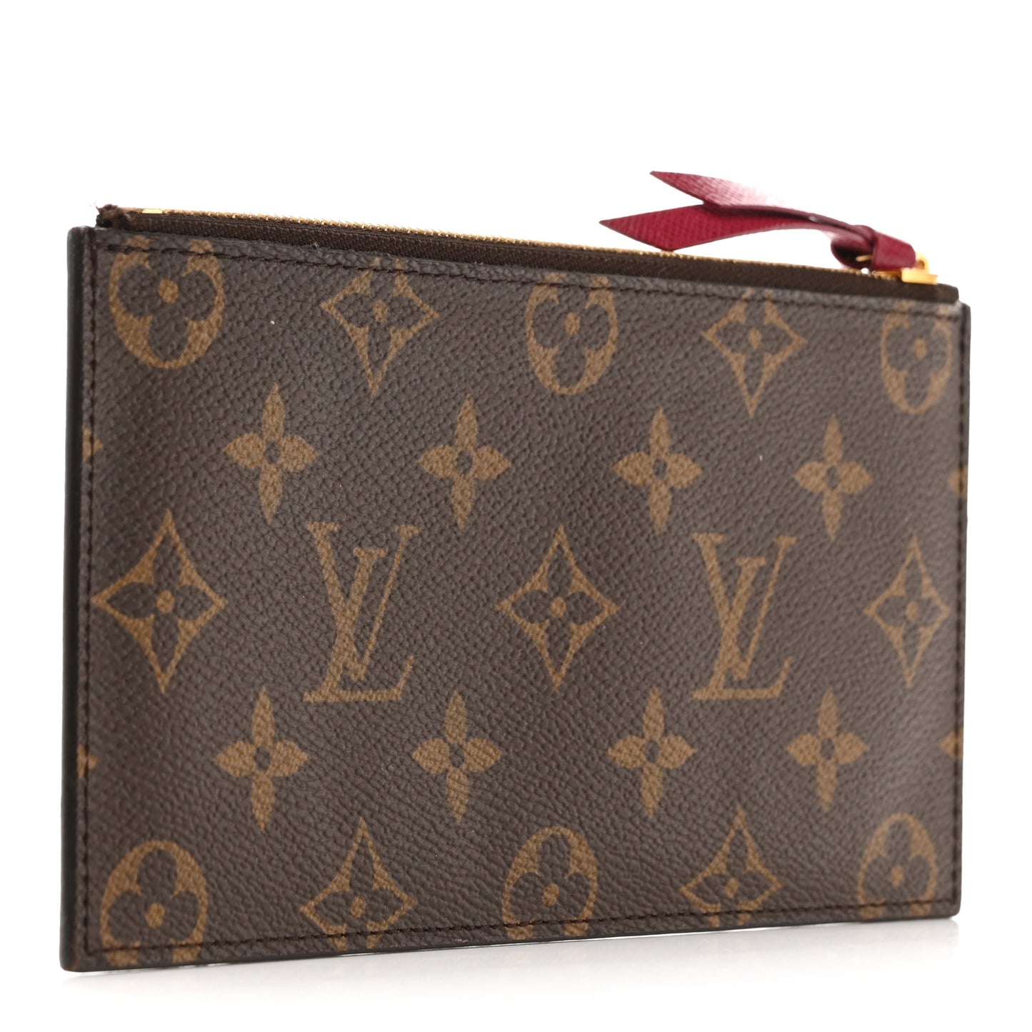 Monogram Felicie Chain Wallet Zippered Insert Fuchsia
