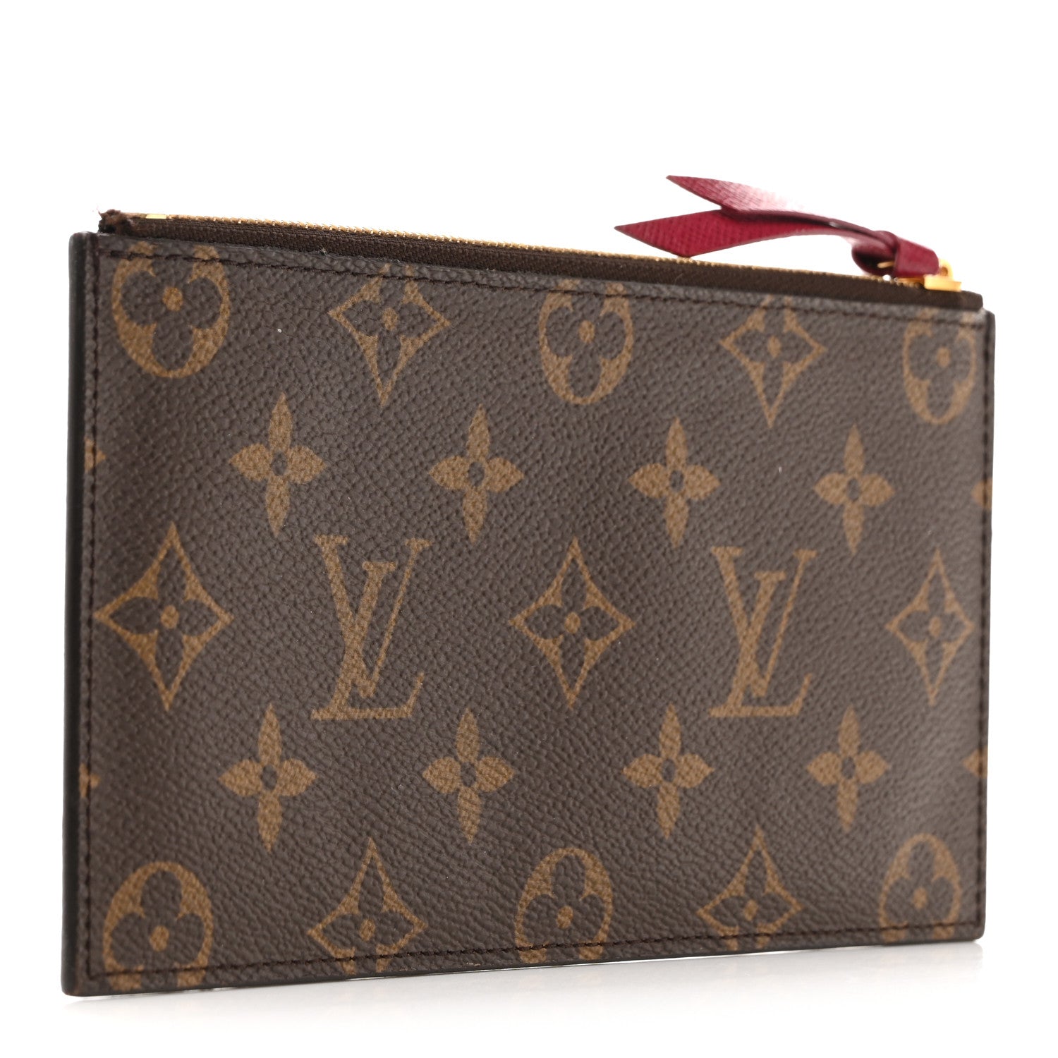 Louis Vuitton Monogram Felicie Chain Wallet Zippered Insert Fuchsia 3 of 10
