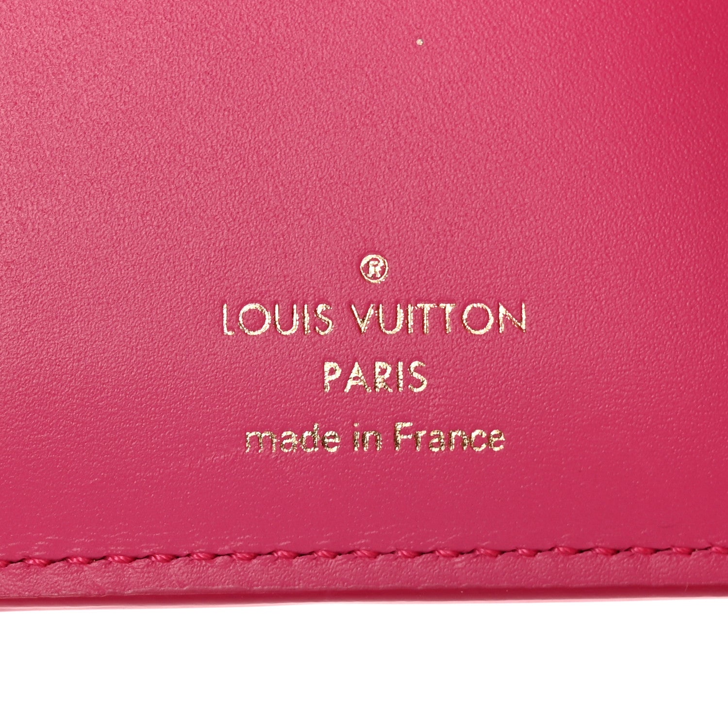 Louis Vuitton Calfskin Nanogram Embossed Victorine Wallet Rose 6 of 11