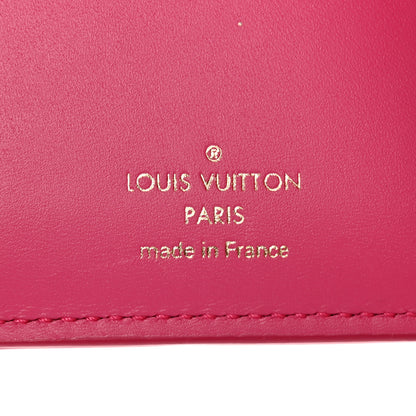 Louis Vuitton Calfskin Nanogram Embossed Victorine Wallet Rose 6 of 11