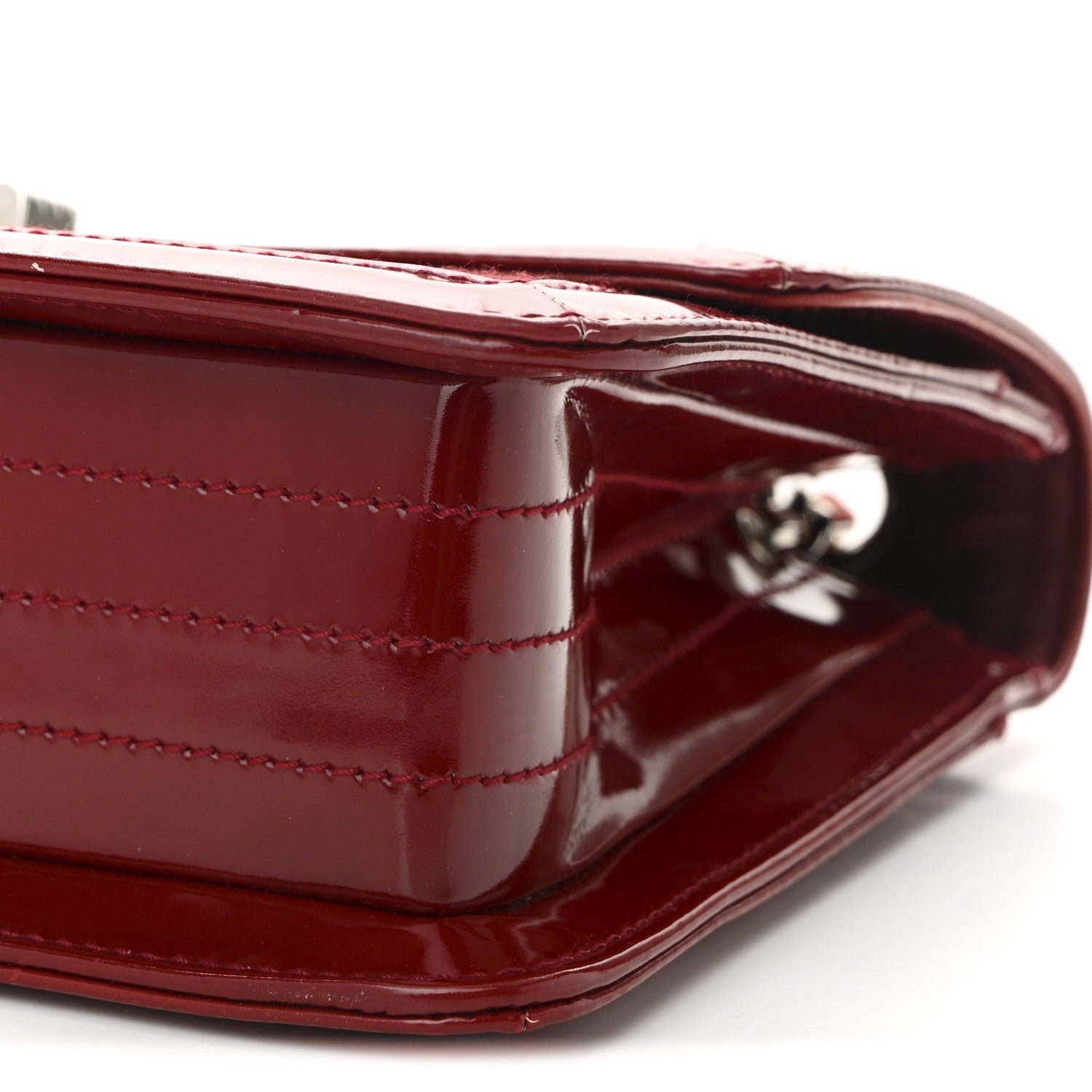 Chanel Jersey Patent Quilted 2.55 Reissue Flap Red 10 of 10