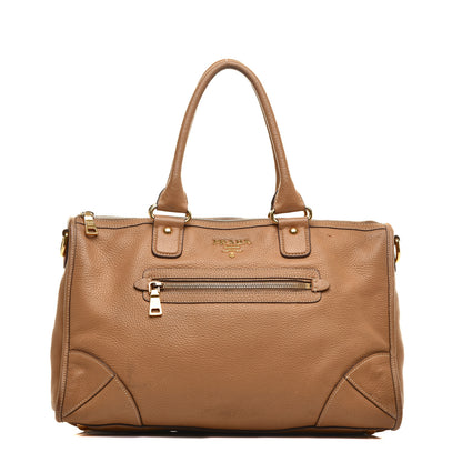 Prada Vitello Daino Shopping Satchel Caramel 1 of 11