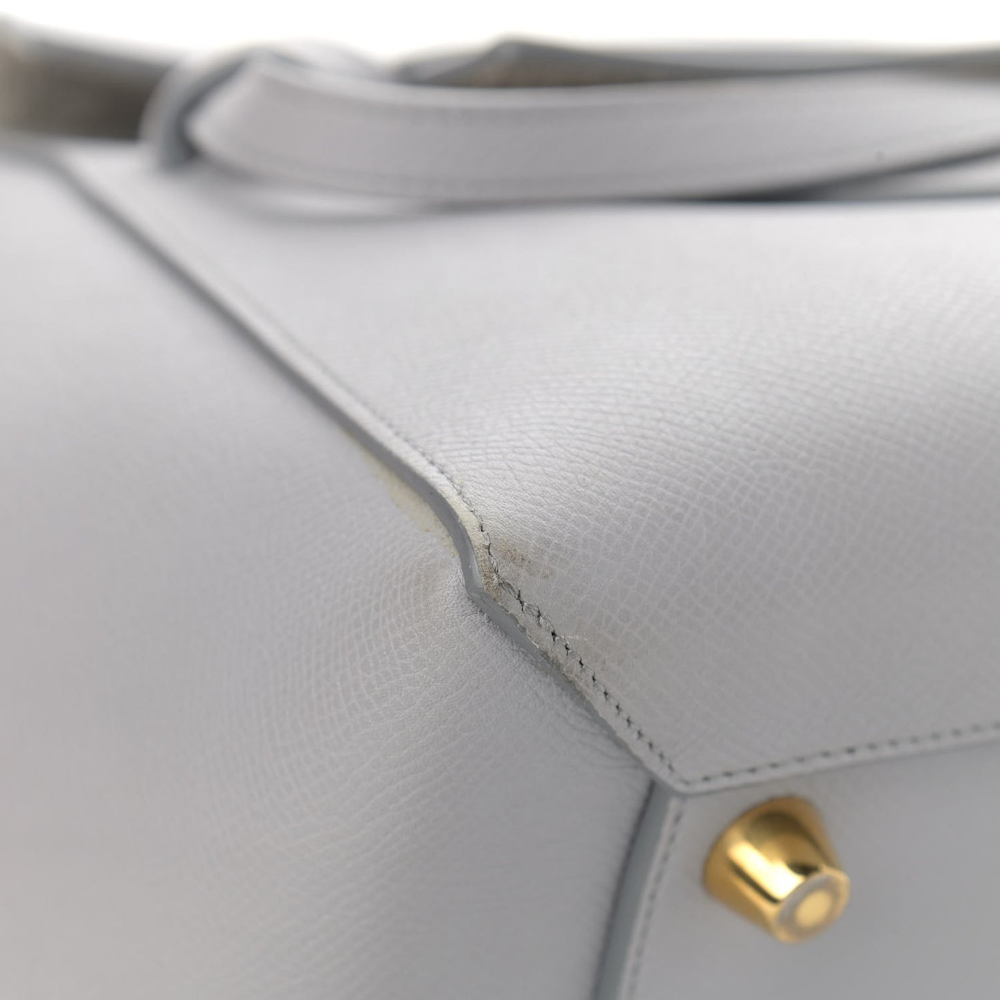 Grained Calfskin Micro Belt Bag Cloud