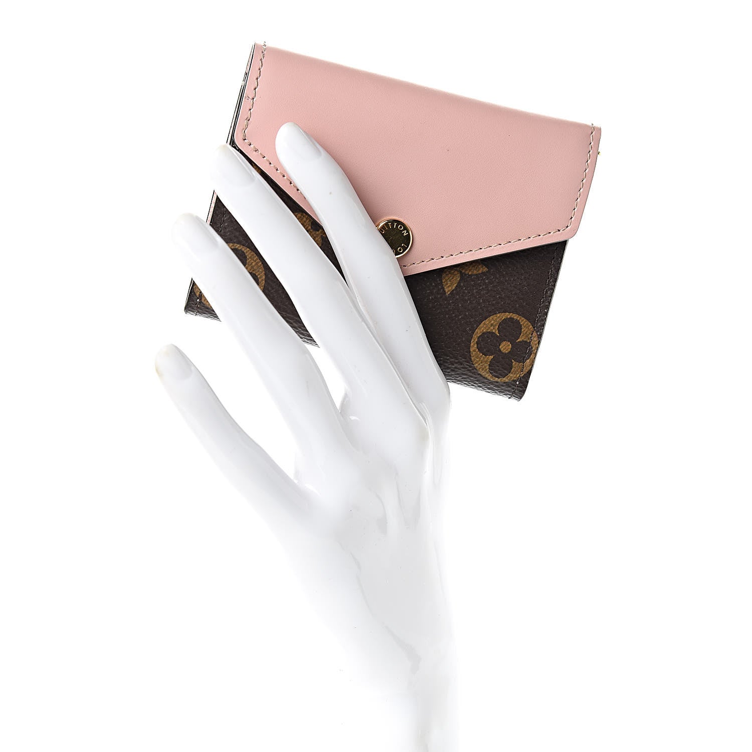 Louis Vuitton Monogram Zoe Wallet Rose Ballerine 2 of 8