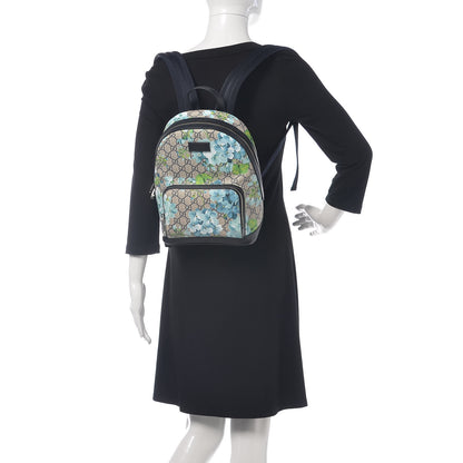 Gucci GG Supreme Monogram Blooms Small Day Backpack Blue 2 of 11