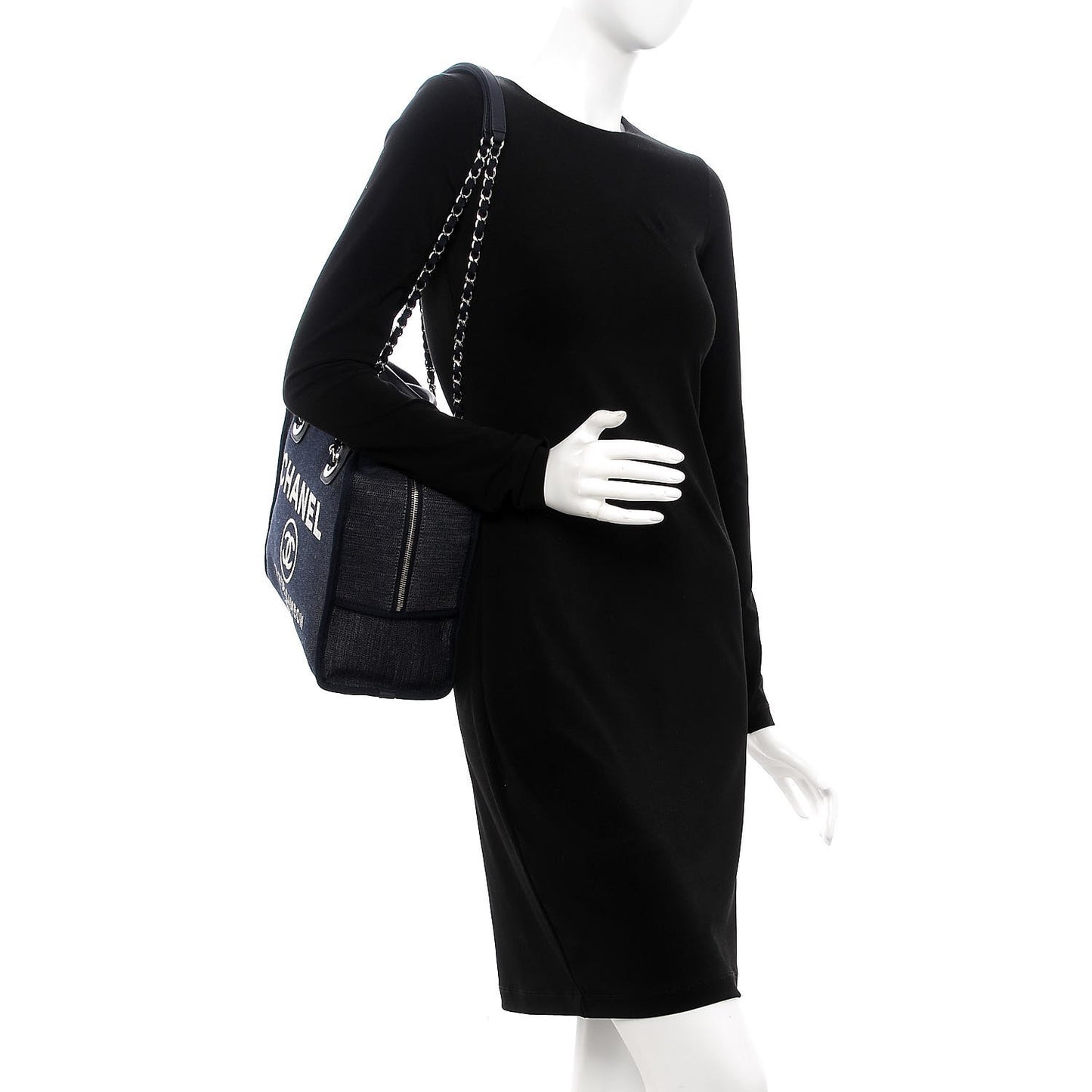 Denim Deauville Bowling Bag Dark Blue