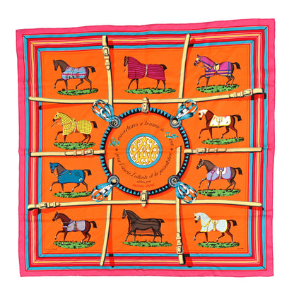Hermes Silk Couvertures et Tenues de Jour Scarf 90 1 of 4