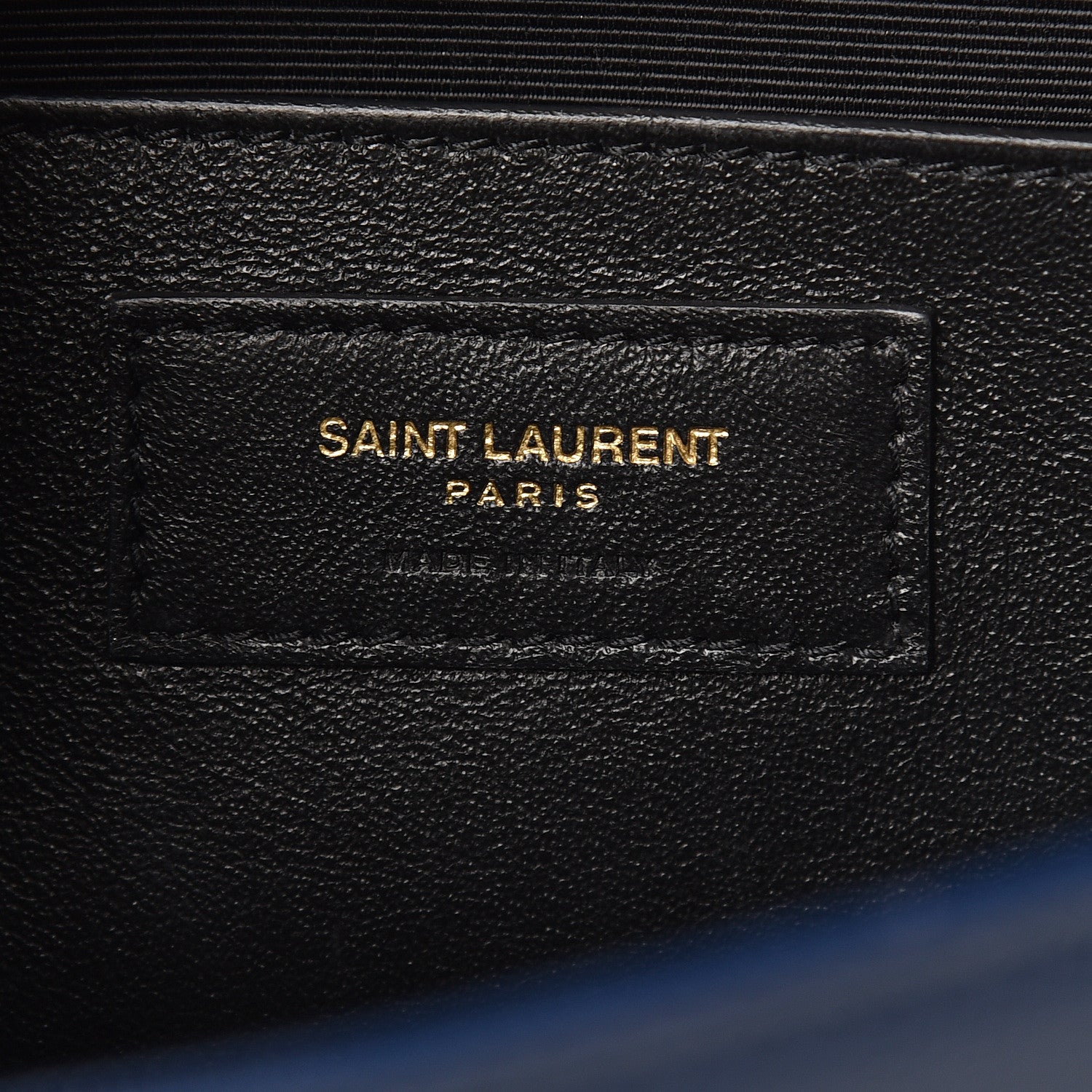 Saint Laurent Grain De Poudre Medium Classic Monogram Kate Satchel Denim Blue 7 of 9
