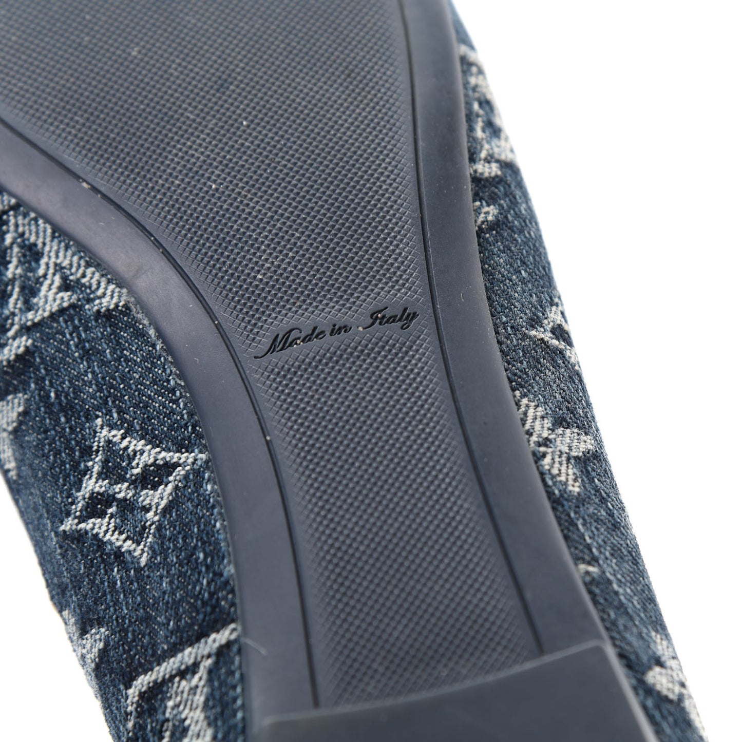 Monogram Denim Oasis Ballerina Flats 37.5 Blue