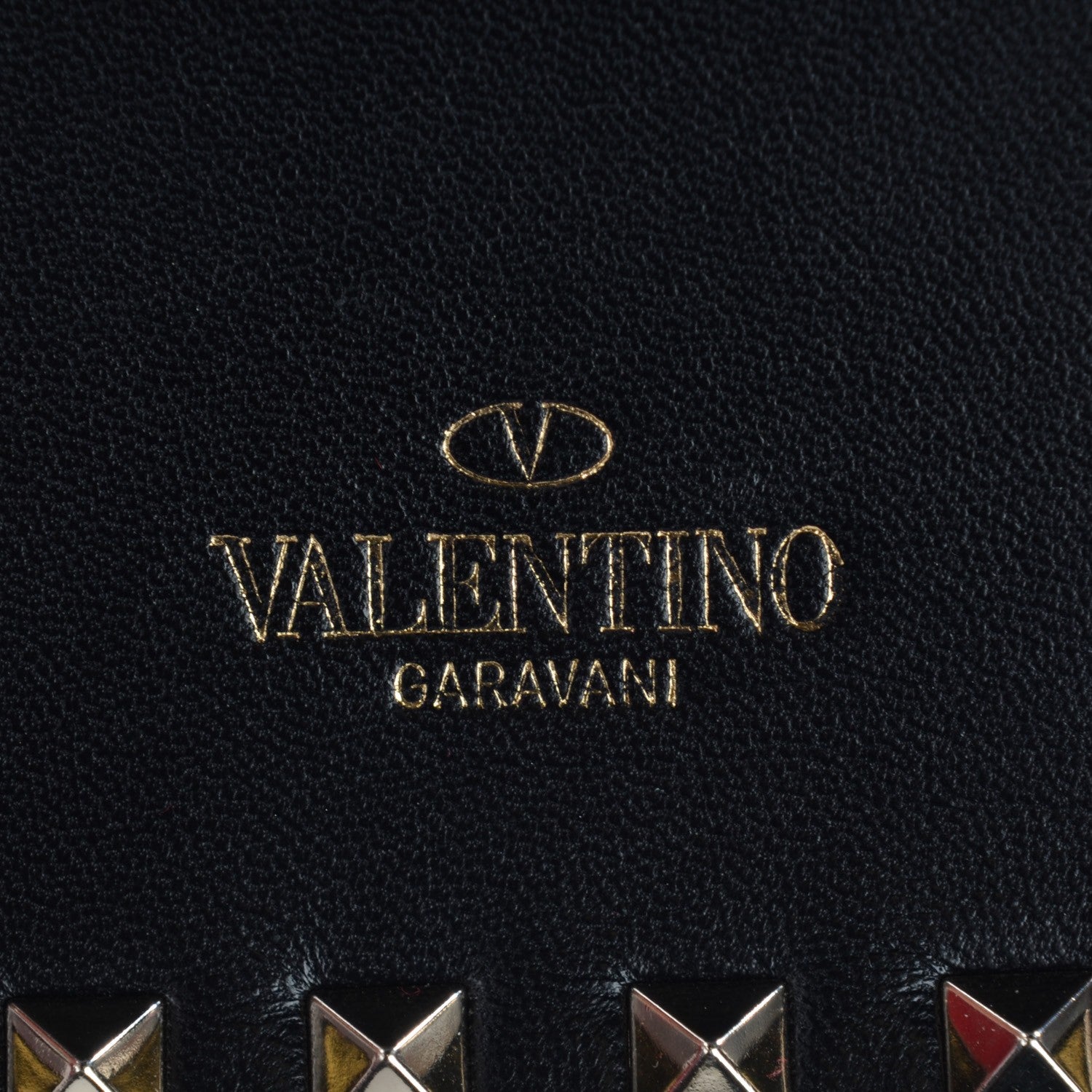 Valentino Garavani Nappa Small Rockstud Wristlet Clutch Black 6 of 8
