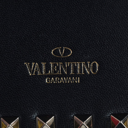 Valentino Garavani Nappa Small Rockstud Wristlet Clutch Black 6 of 8