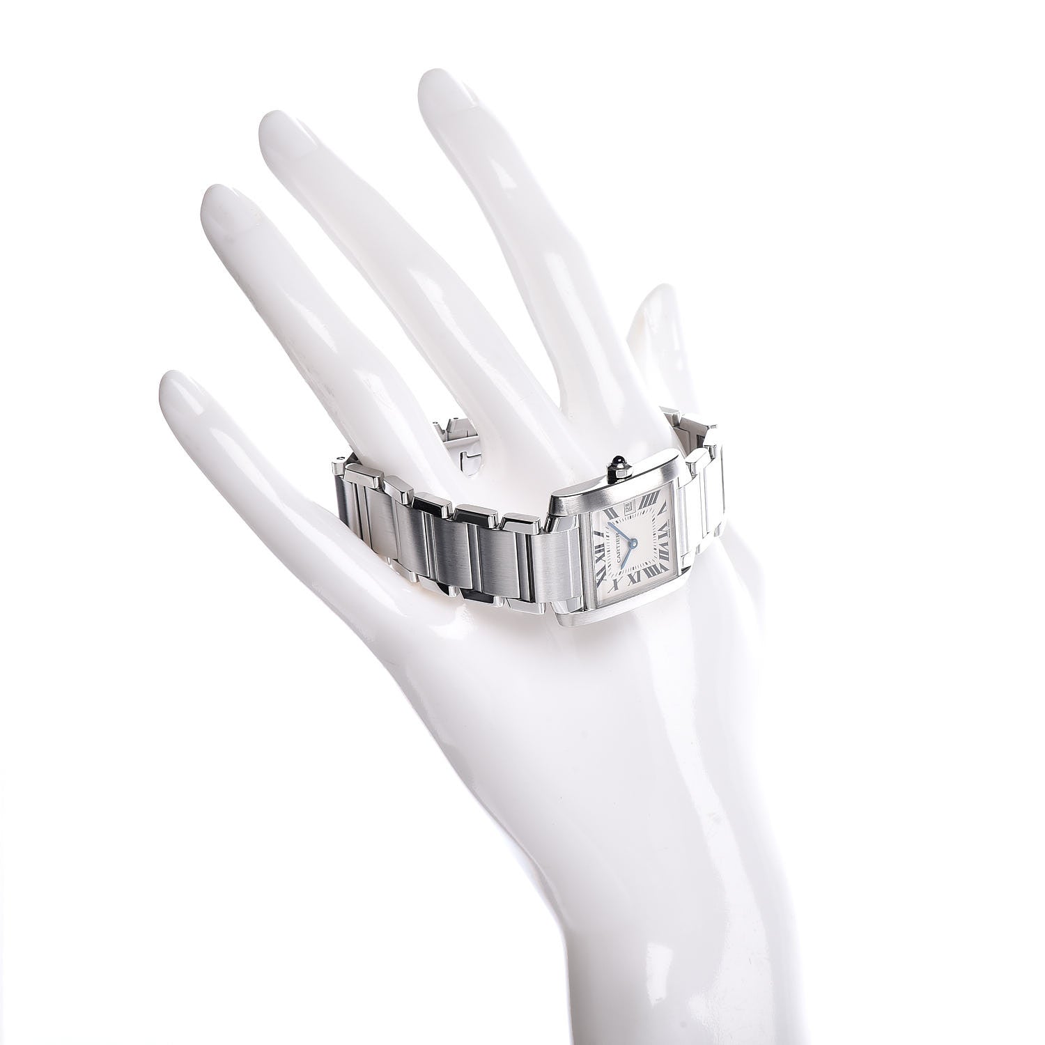 Cartier Stainless Steel 25mm Tank Francaise Quartz Watch 2 of 6