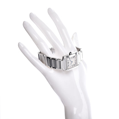 Cartier Stainless Steel 25mm Tank Francaise Quartz Watch 2 of 6
