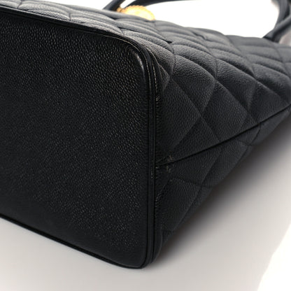 Chanel Caviar Quilted Medallion Tote Black 10 of 10