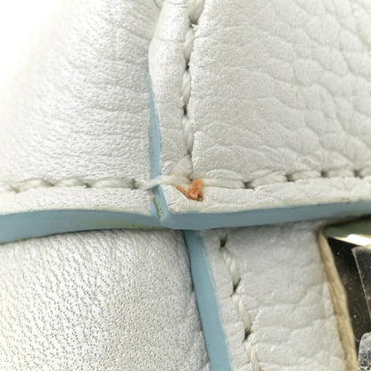 MCM Grained Calfskin Medium Milla Tote White Flake 12 of 12