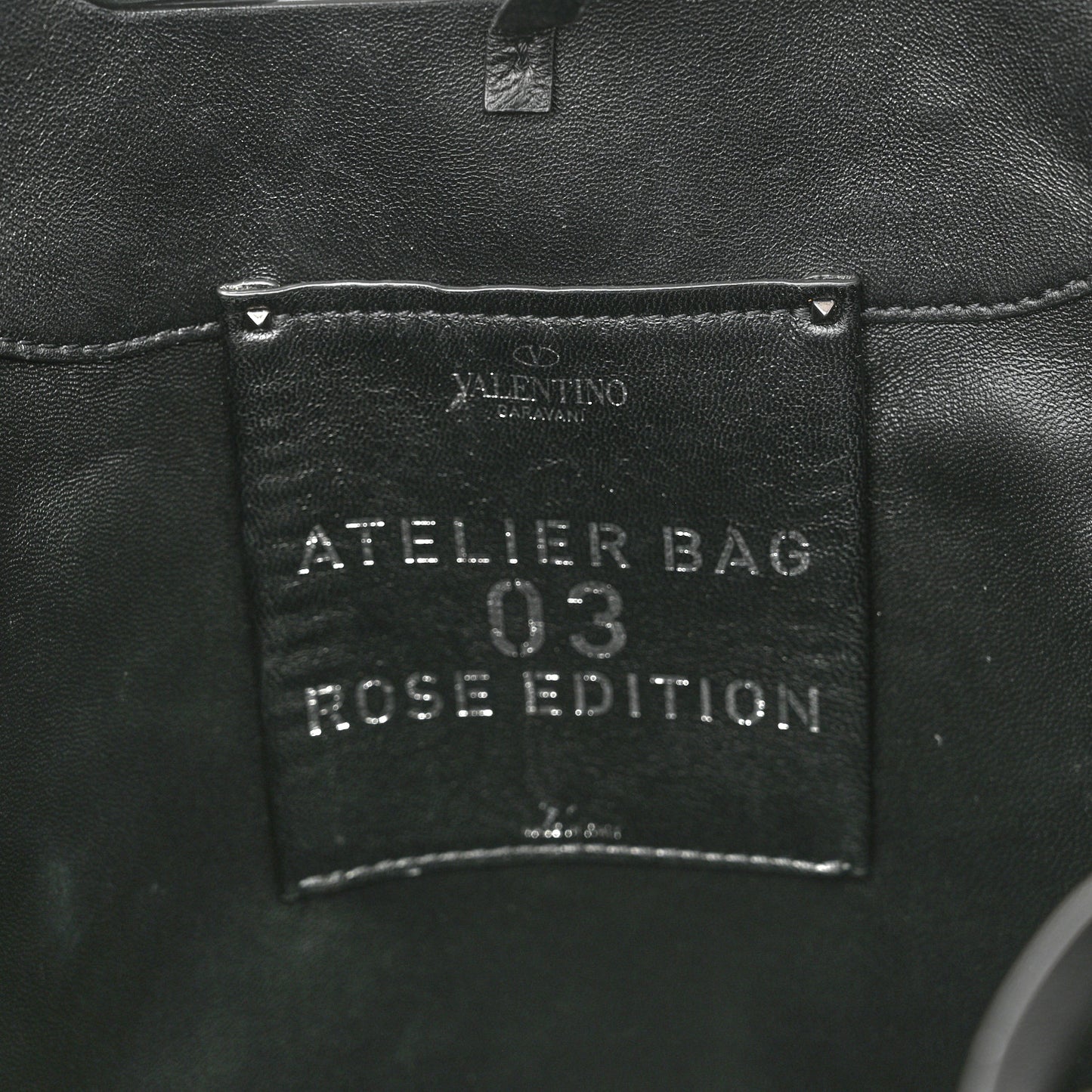 Nappa Atelier 03 Rose Edition Small Top Handle Bag Black