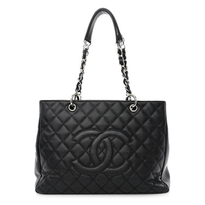 Chanel Caviar Quilted Grand Shopping Tote GST Black 1 of 14