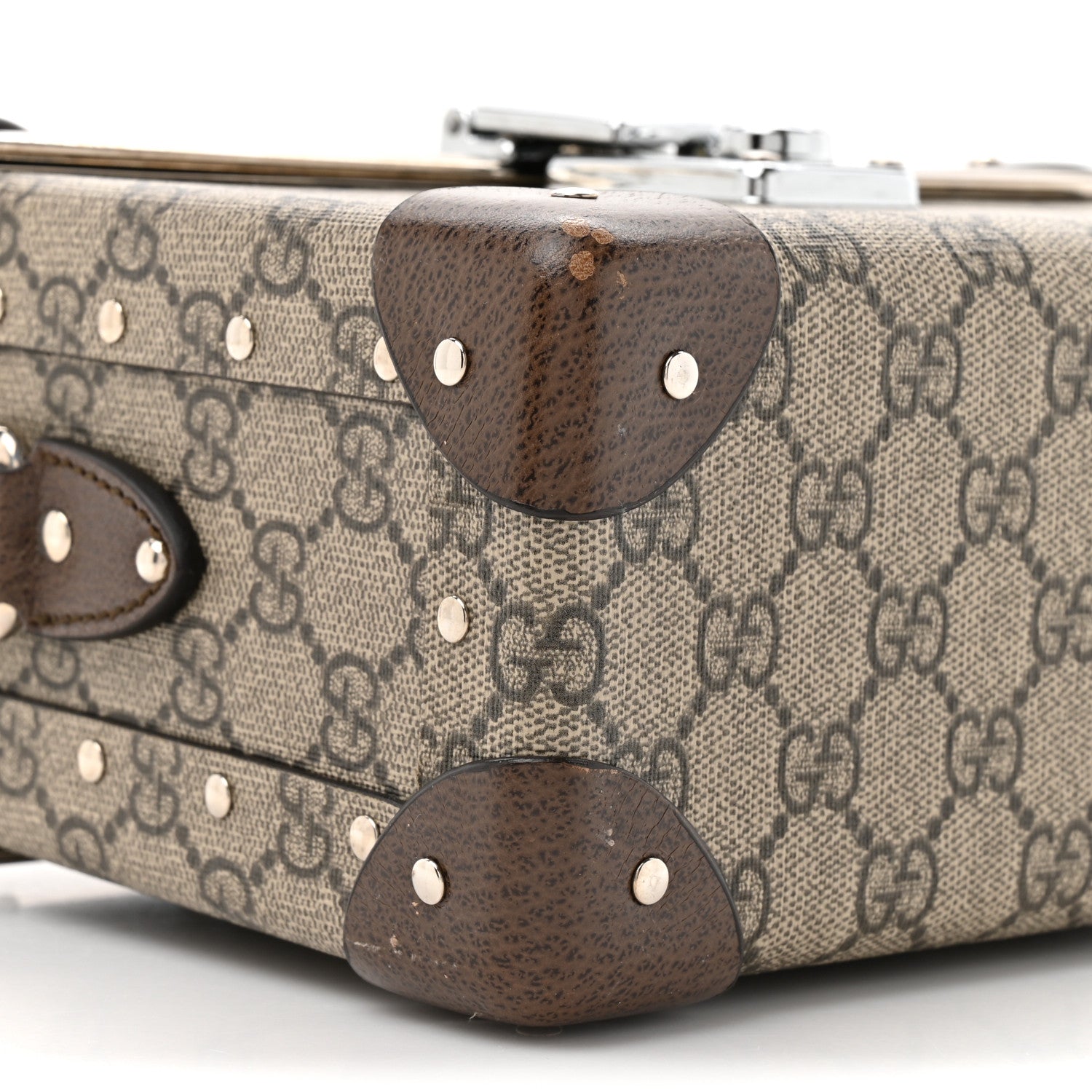 Gucci GG Supreme Monogram Globe-Trotter Beauty Case Brown 10 of 15