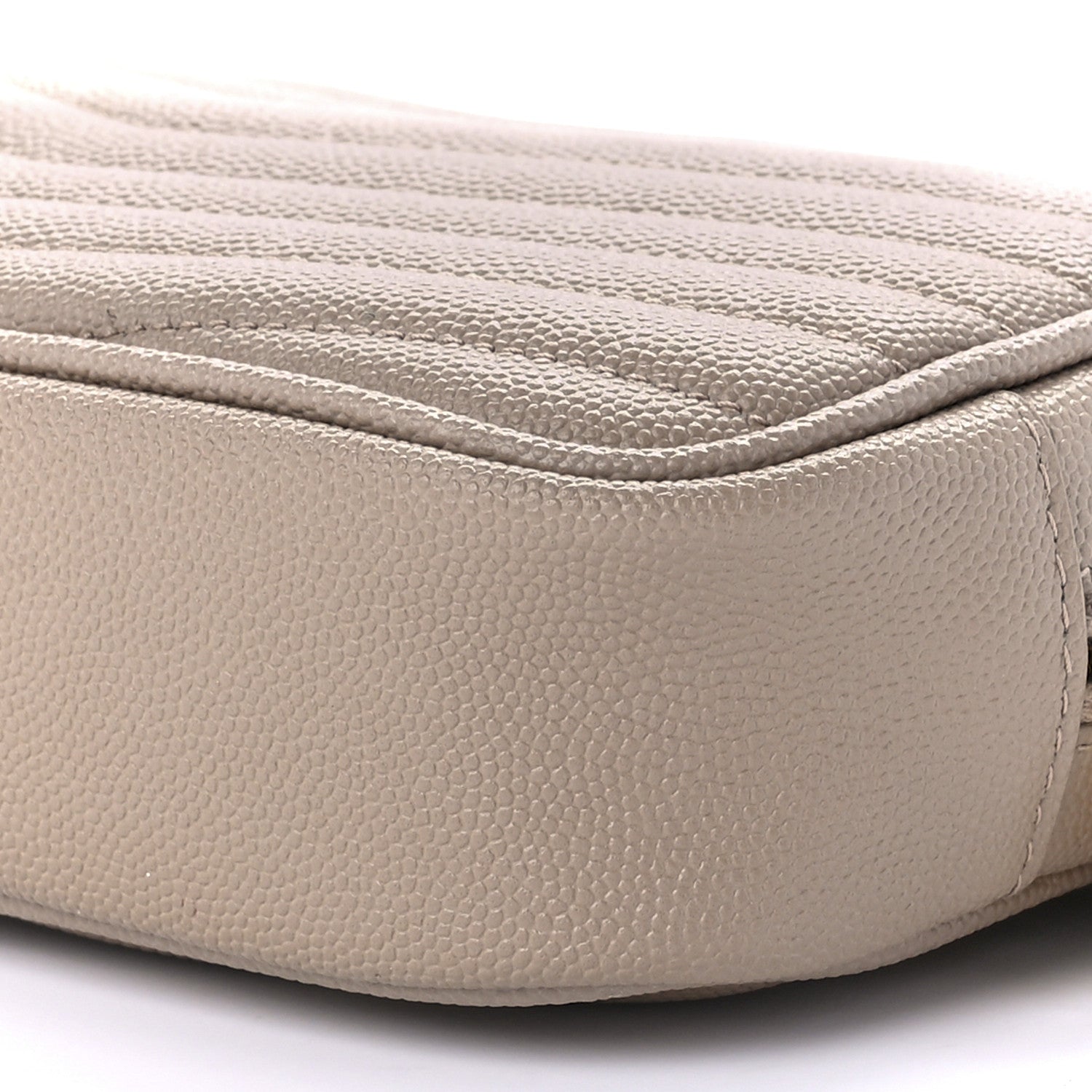 Saint Laurent Grain De Poudre Matelasse Monogram Mini Lou Camera Bag Dark Beige 11 of 11