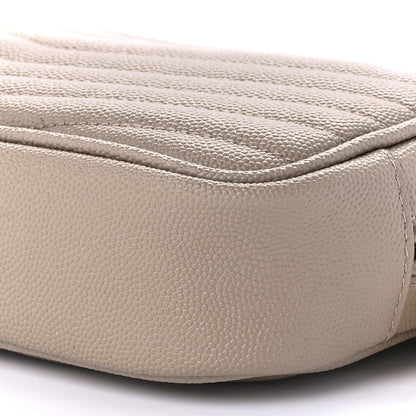 Saint Laurent Grain De Poudre Matelasse Monogram Mini Lou Camera Bag Dark Beige 11 of 11