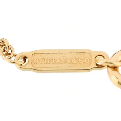 Tiffany 18K Yellow Gold Diamond Tag Chain Bracelet 4 of 5