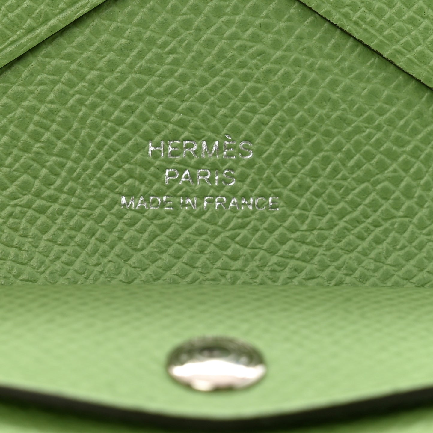 Epsom Calvi Duo Card Case Vert Criquet