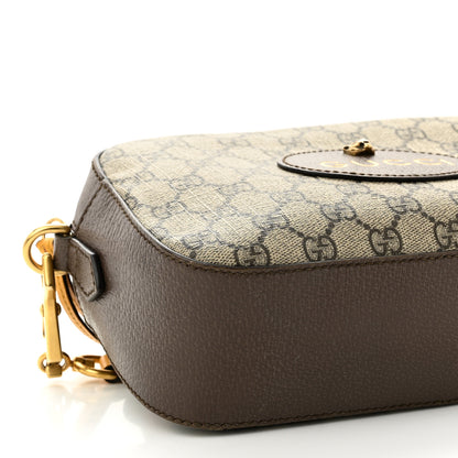 Gucci GG Supreme Monogram Web Neo Vintage Shoulder Bag Beige New Acero Crop 9 of 10