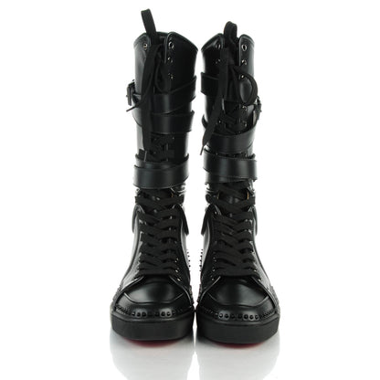 Christian Louboutin Calfskin Sporty Dude Mens Flat Boots 42.5 Black 5 of 10